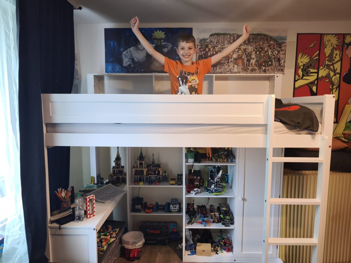 Nun ist auch Jasons Zimmer geliefert und fertig
