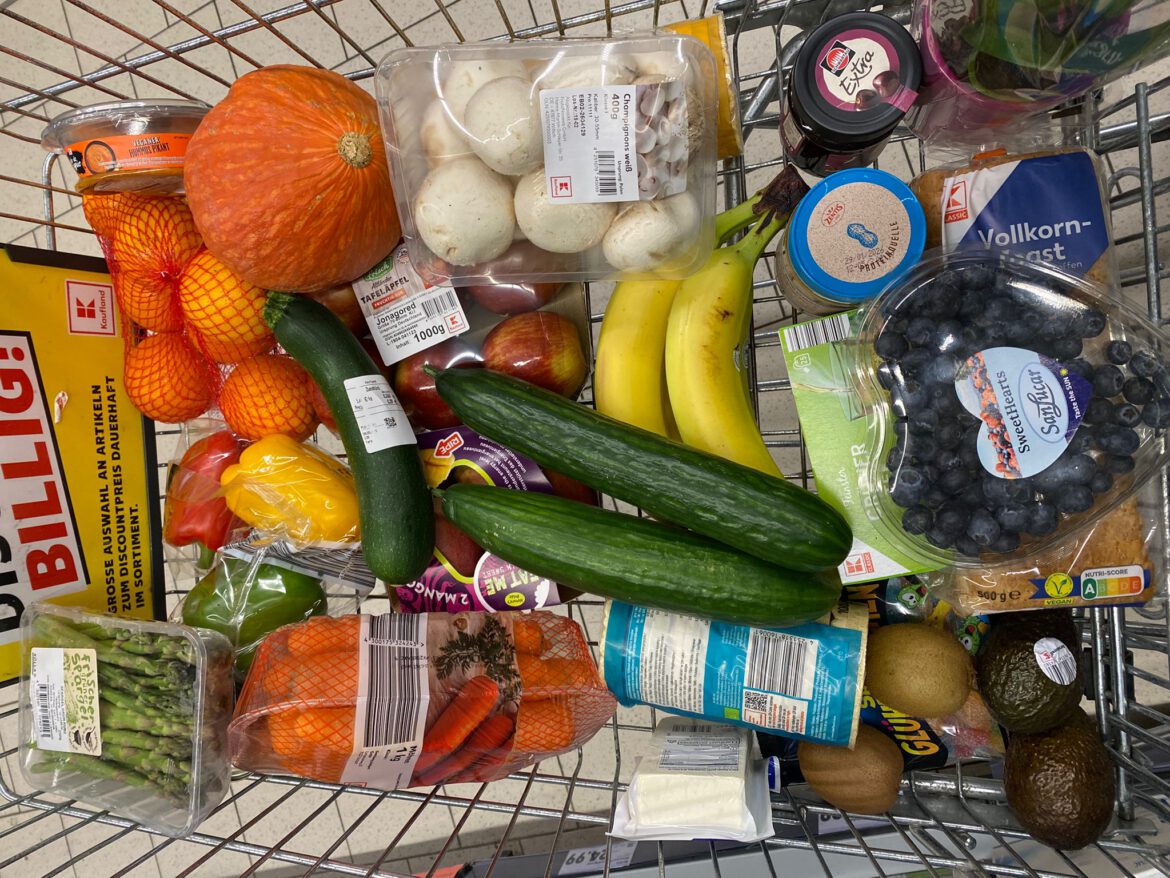 Lebensmittel für die Familie von Moritz