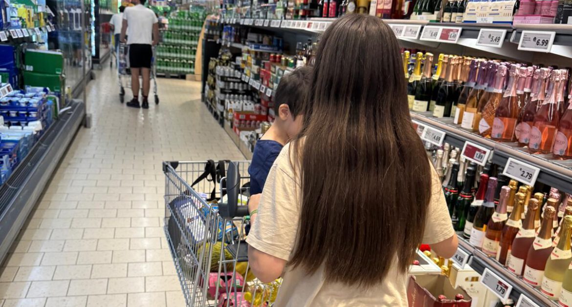 Hier gab es Gutscheine für einen Lebensmittel- u. Hygiene-Einkauf