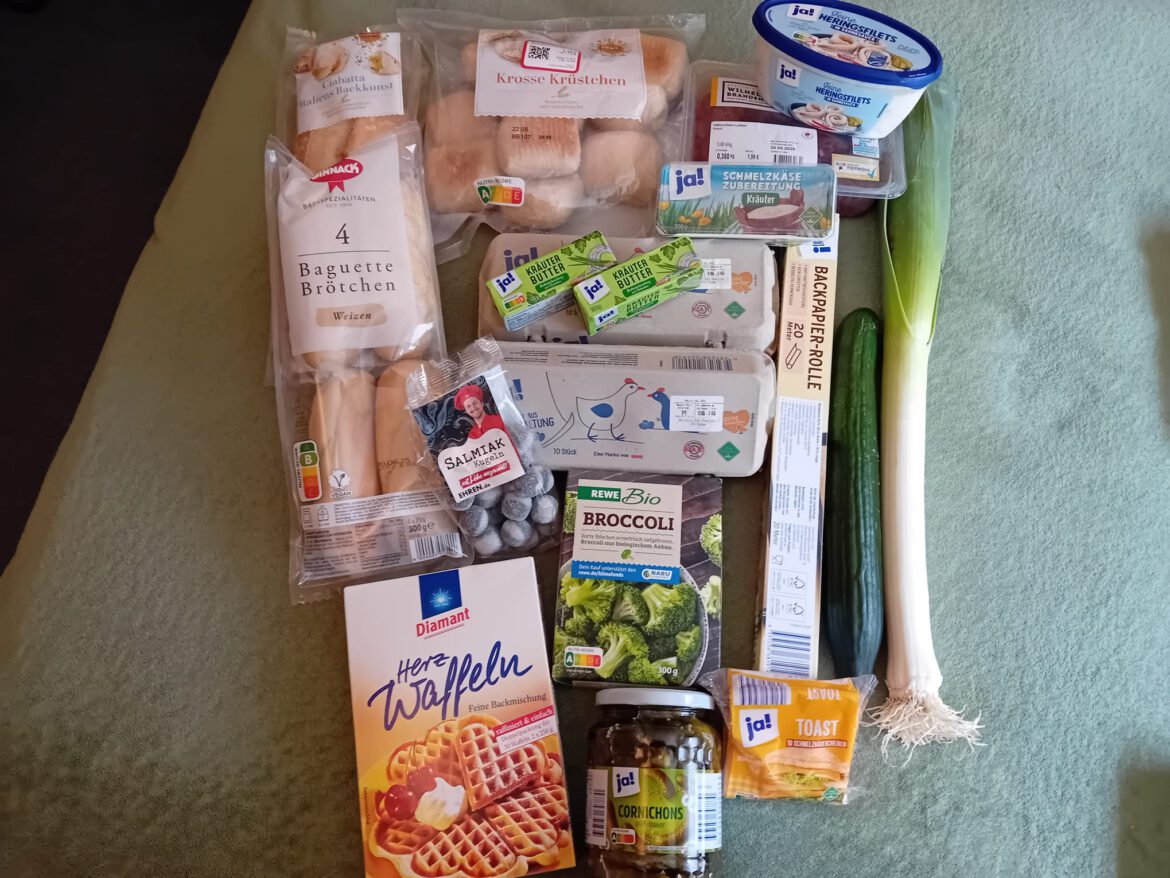 Hier half der Lebensmittel-Gutschein