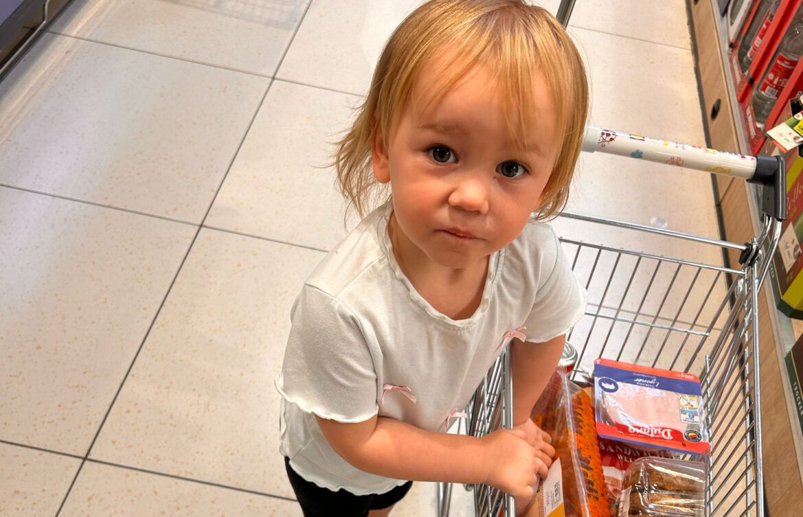 Danila war mit einkaufen