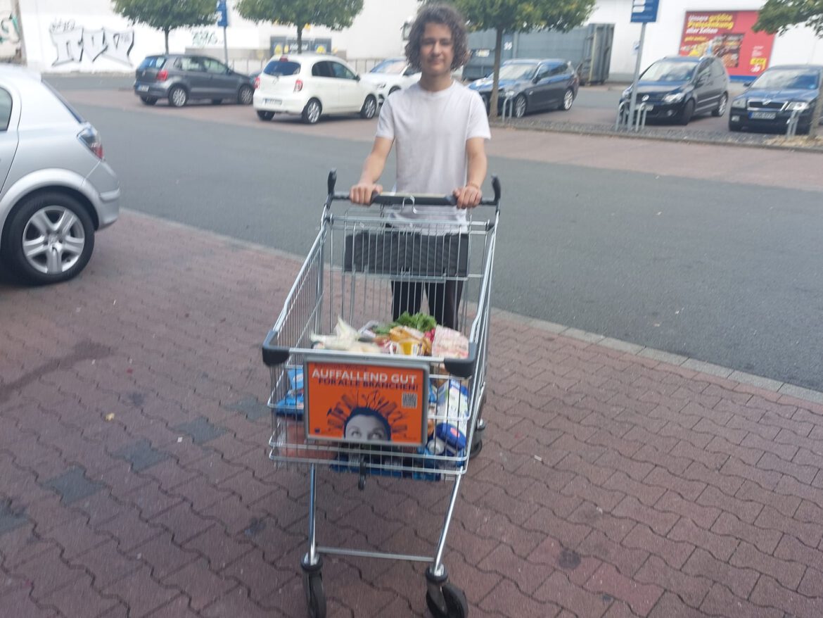 Hier half ein Lebensmittel-Gutschein