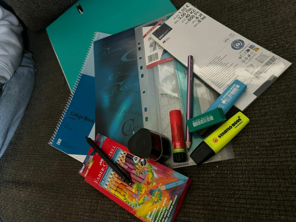 Berufsschulmaterial für Giulia