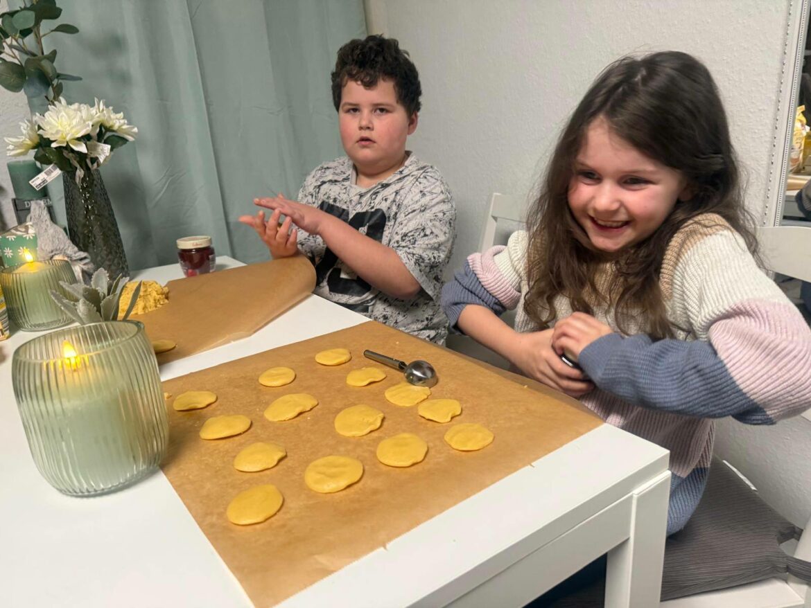 Plätzchen gebacken von Malik + Malia