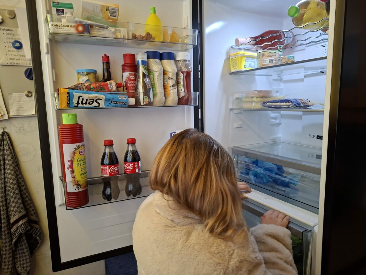 Die Familie von Emily bekam einen neuen Kühlschrank